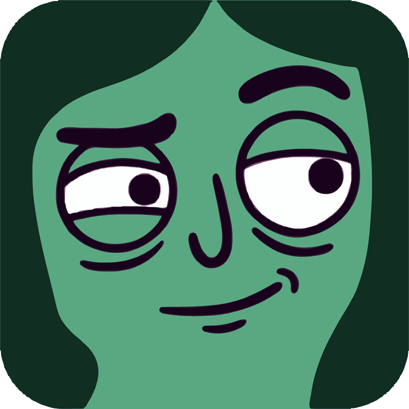 Green flag mascot