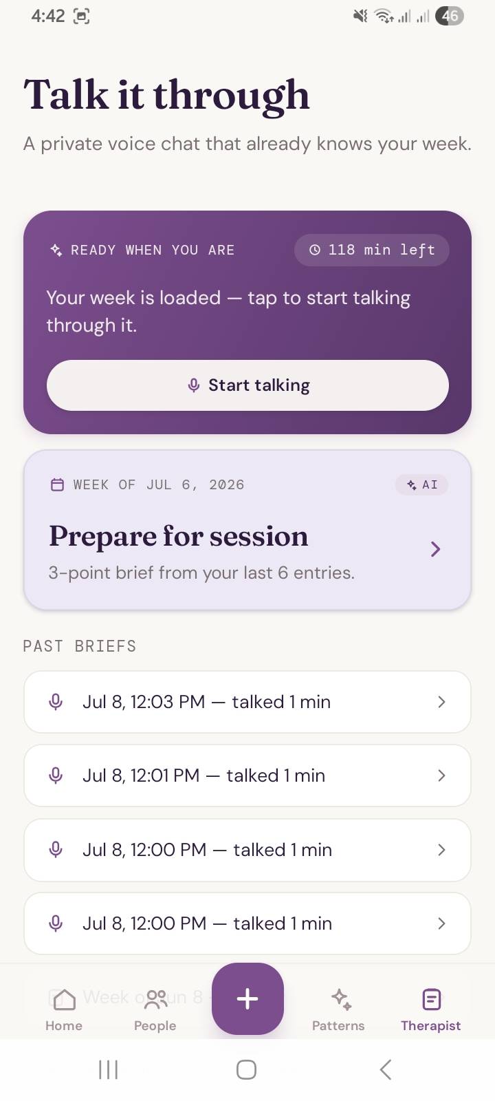 Talk it through voice reflection with Mochi